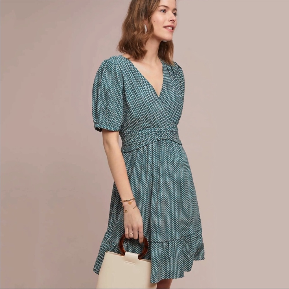 C. CLEAROUT for Two Time Host Pick 🎉 12P/LP Anthropologie Keily Belted Dress